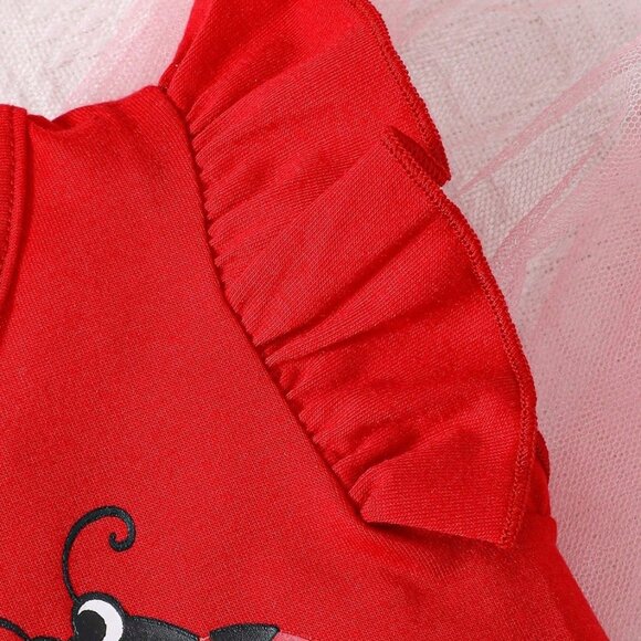 Ladybug Baby Girl Outfit | Little Lady 3PC Set 6 - 9M -3T Infant Summer Clothes - Picture 5 of 8